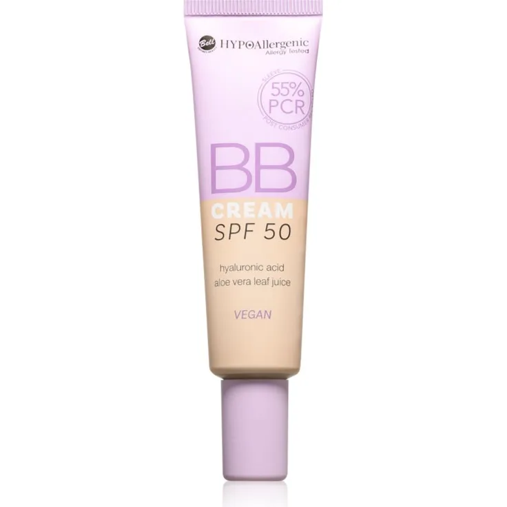 Bell HYPOallergenic BB Creme, feuchtigkeitsspendende Tagescreme SPF 50, Farbton 02 Natural, 30 g