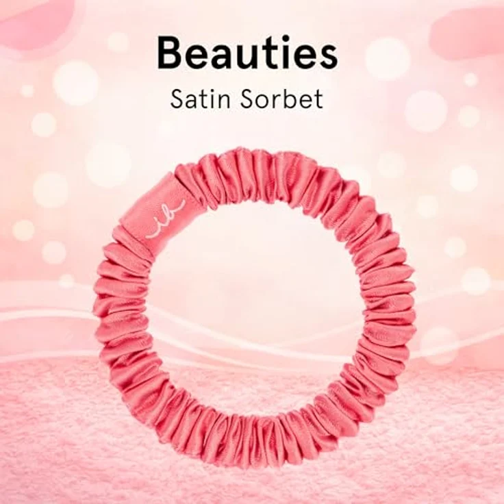 Invisibobble BEAUTIES Satin Sorbet, 4er Set Haargummis für Damen, schonend zum Haar und ohne Metallverbindungen – Bild 3