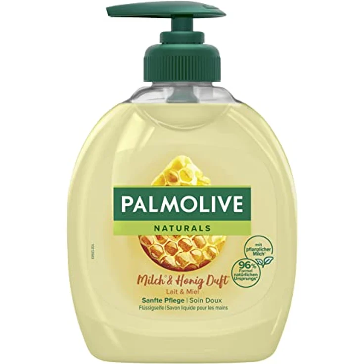 Palmolive Seife Naturals Milch und Honig 6 x 300 ml - Flüssigseife für alle Hauttypen, Handseife, flüssige Handseife – Bild 2
