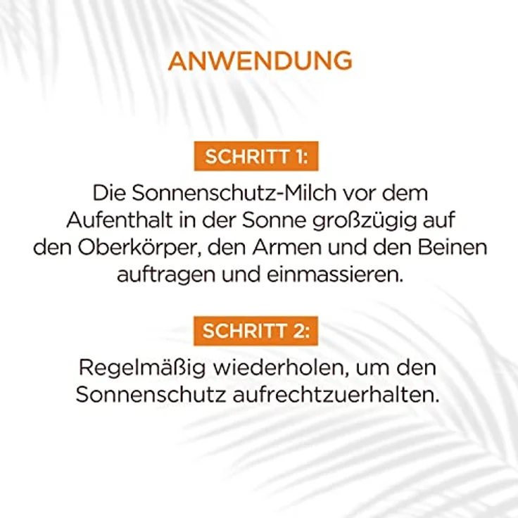 Garnier Sonnenschutz-Milch, LSF 30, feuchtigkeitsspendende Sonnencreme mit Shea Butter, Ambre Solaire, (1 x 200 ml) – Bild 4