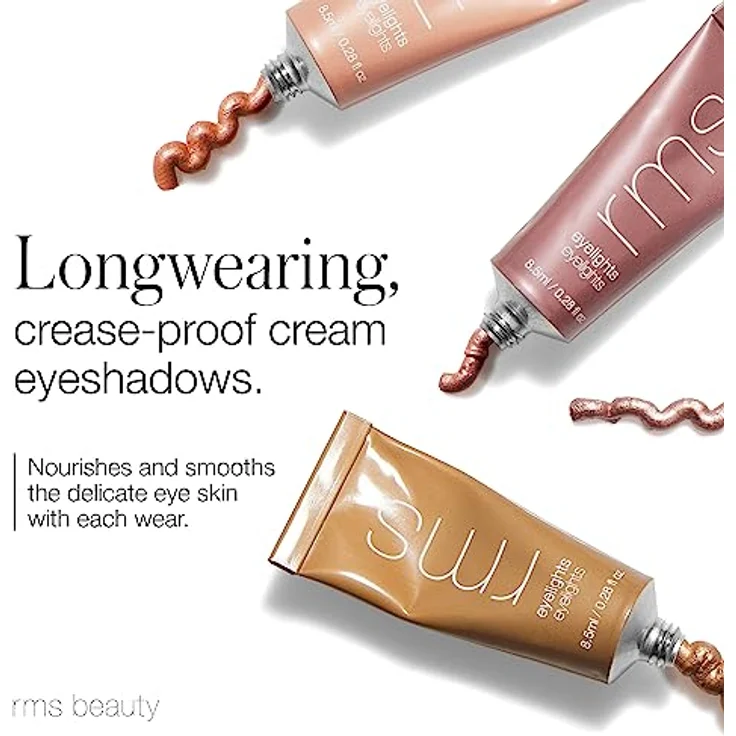RMS Beauty Eyelight Cream Eyeshadow - Langlebiger Knitterfreier Bio Liquid Lidschatten, pflegend, natürliche und aufbaubare Farbtöne für Nacht und Tag - Stroboskop (7,9 g / 8,28 ml) – Bild 3