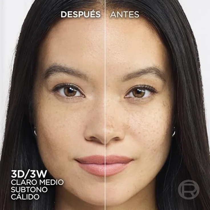 L'Oréal Paris Accord Perfait Flüssige Foundation, 24 Stunden Feuchtigkeit, mit Hyaluronsäure, Goldbeige (3.D), für alle Hauttypen, 30 ml – Bild 5