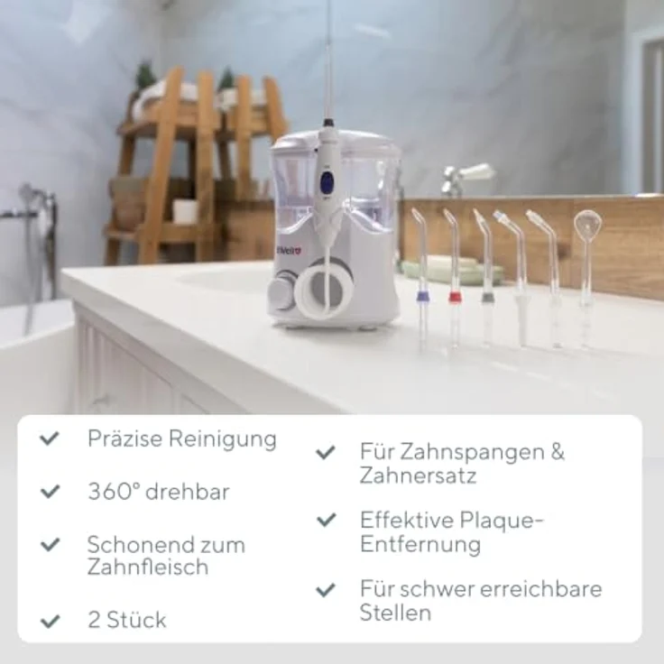 B.WELL PRO-922 Nozzle - Implant & Bridge Nozzles zur gründlichen Reinigung von Zahnersatz, 2er Set – Bild 6
