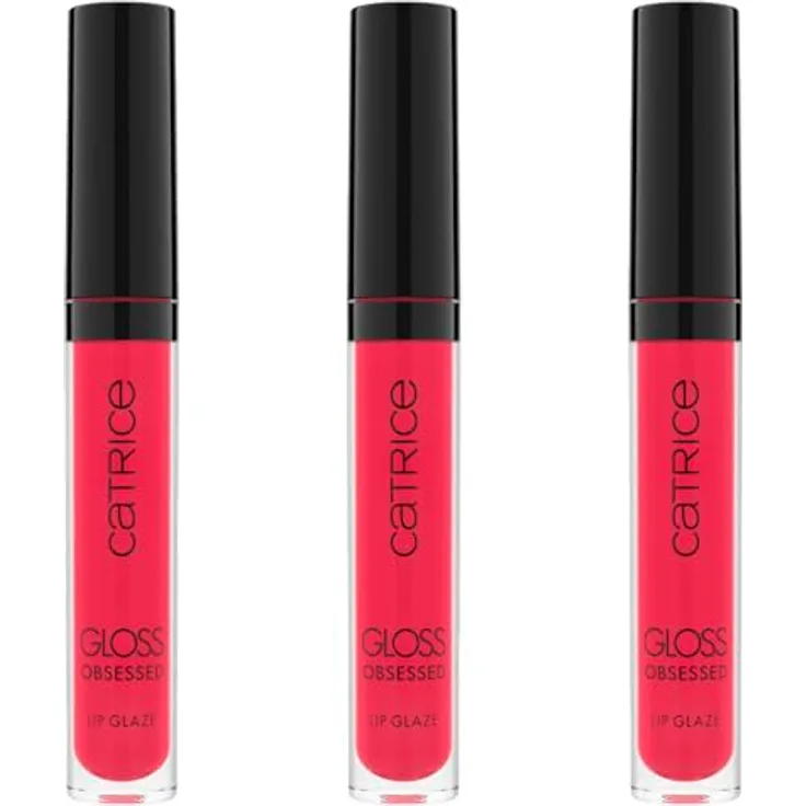 Catrice Gloss Obsessed Lip Glaze, Lipgloss Nr. 030, Pink, glänzend, vegan, ohne Alkohol und Konservierungsstoffe, 3er Pack (3x2.5ml)