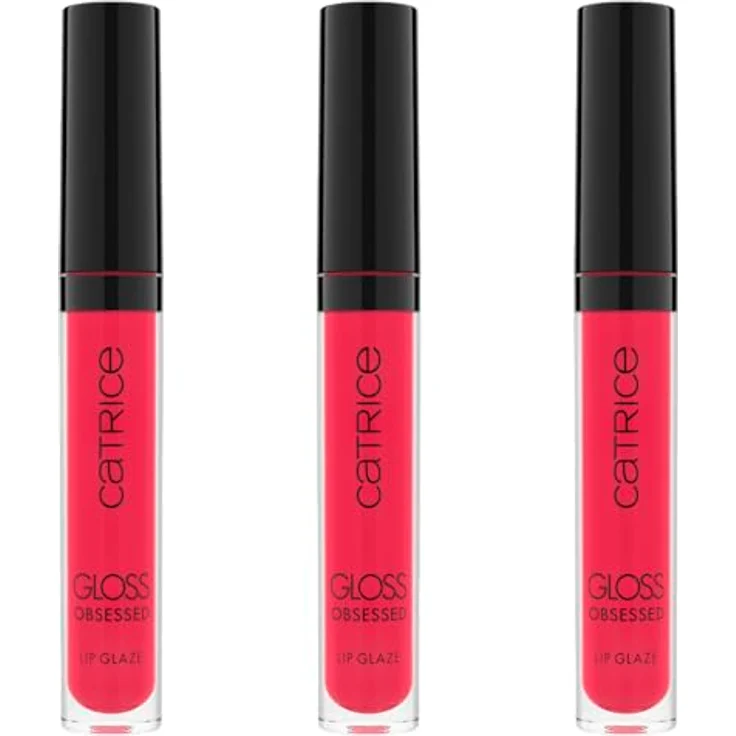 Catrice Gloss Obsessed Lip Glaze, Lipgloss Nr. 030, Pink, glänzend, vegan, ohne Alkohol und Konservierungsstoffe, 3er Pack (3x2.5ml) – Bild 1
