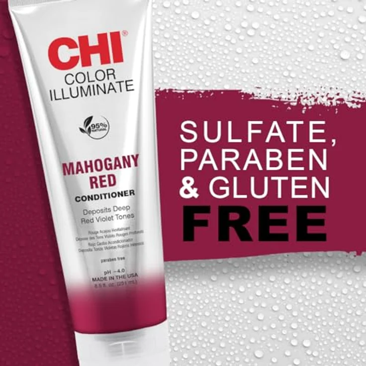 Chi Ionic Color Illuminate Conditioner Mahogany Red 251 ml – Bild 5