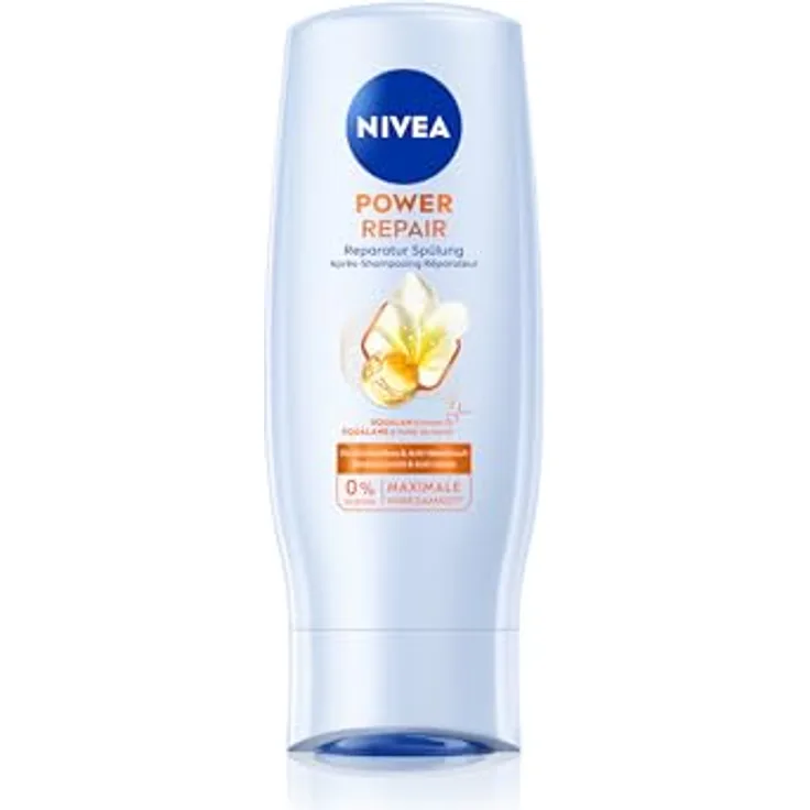 NIVEA Power Repair Reparatur Spülung, 200 ml, pflegender Conditioner mit Squalan Serum und Monoi-Öl, vegan und silikontfrei