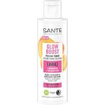 SANTE Naturkosmetik Glow Boost Peeling Toner, klärende Gesichtsreinigung mit AHA, Aminosäure und Bio-Aloe Vera, veganes Gesichtswasser für gepflegte und erfrischte Haut, 125ml