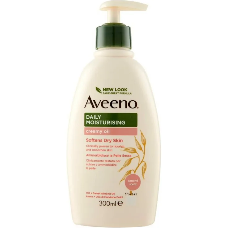 Aveeno Körperöl, Creme-Öl mit hochverträglicher Formel für trockene Haut, 300ml