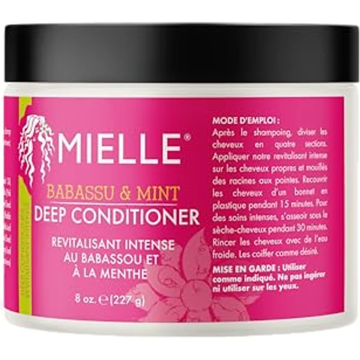 Mielle Babassu & Mint, nährender Conditioner mit Tiefenwirkung für Damen, 227 g, feuchtigkeitsspendend und stärkend – Bild 2