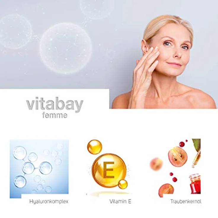 Vitabay Hyaluron Mousse 50 ml • Feuchtigkeitsspendende Tagespflege mit 3-fach Hyaluronsäure 50 ml • Anti-Aging, 3-fach Hyaluronkomplex – Bild 4