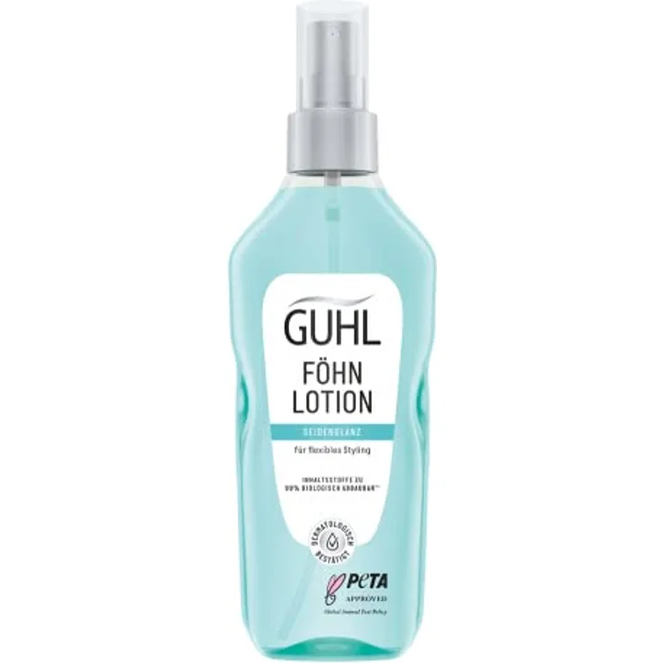 Guhl Föhn Lotion - Inhalt: 150 ml - Seidenglanz - Für flexibles Styling - Haartyp: alle