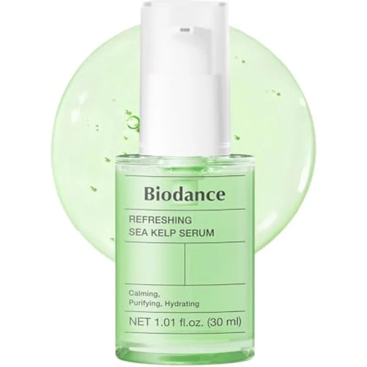 Biodance Refreshing Sea Kelp Serum, Gesichtsserum mit Niacinamid und Vitamin E, 30 ml, feuchtigkeitsspendend und porenverfeinernd – Bild 1