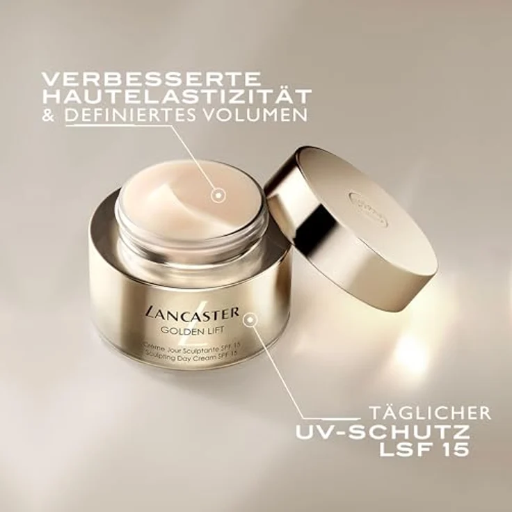 Lancaster Golden Lift Sculpting Day Cream SPF 15, 50 ml - Pflegt und schützt die Haut, langanhaltende Wirkung, einfach in der Anwendung – Bild 4