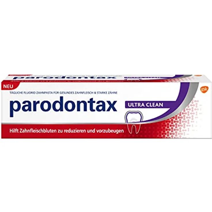 Parodontax Ultra Clean, Tägliche Zahnpasta für Gesundes Zahnfleisch und starke Zähne, 75 ml