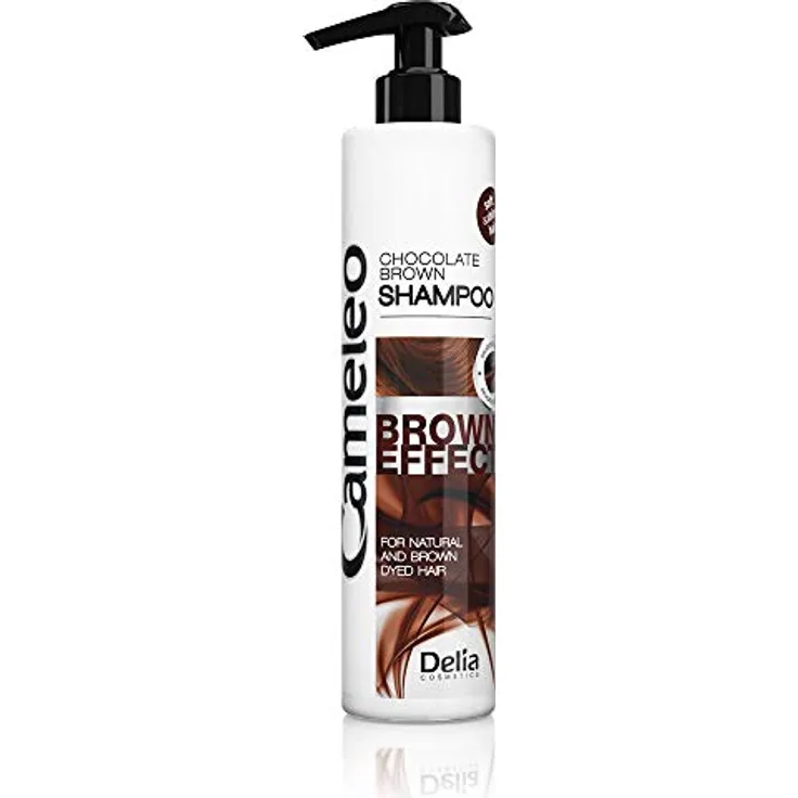 Cameleo - Brown Effect Shampoo - Pflegende, stärkende Behandlung mit Walnuss-Extrakt für natürliches & gefärbtes, Haar - Brünette Tiefe Farbe & Glanz- 250ml