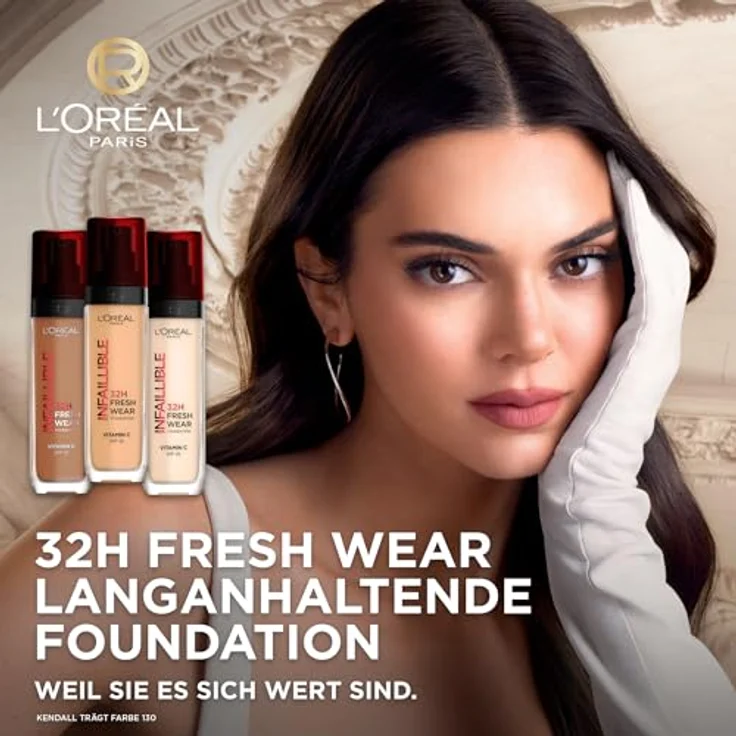 L'Oréal Paris Infaillible 32H Fresh Wear Make-up, Wasserfest und langanhaltend, Flüssige Foundation mit LSF 25, Farbe 10 Neutral, 30 ml – Bild 2