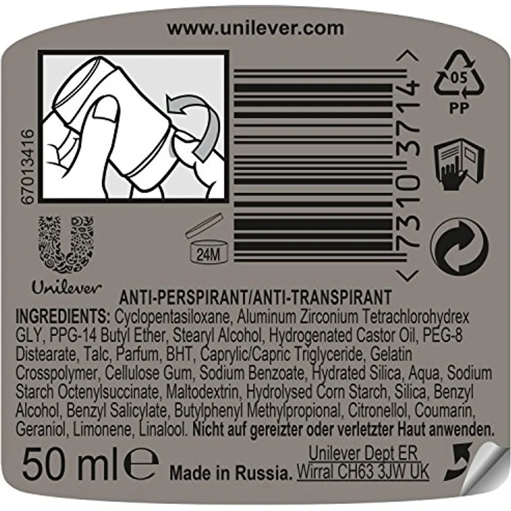 Rexona Men Cobalt Dry 48H Antiperspirant Deo Stick 50 ml – Bild 2