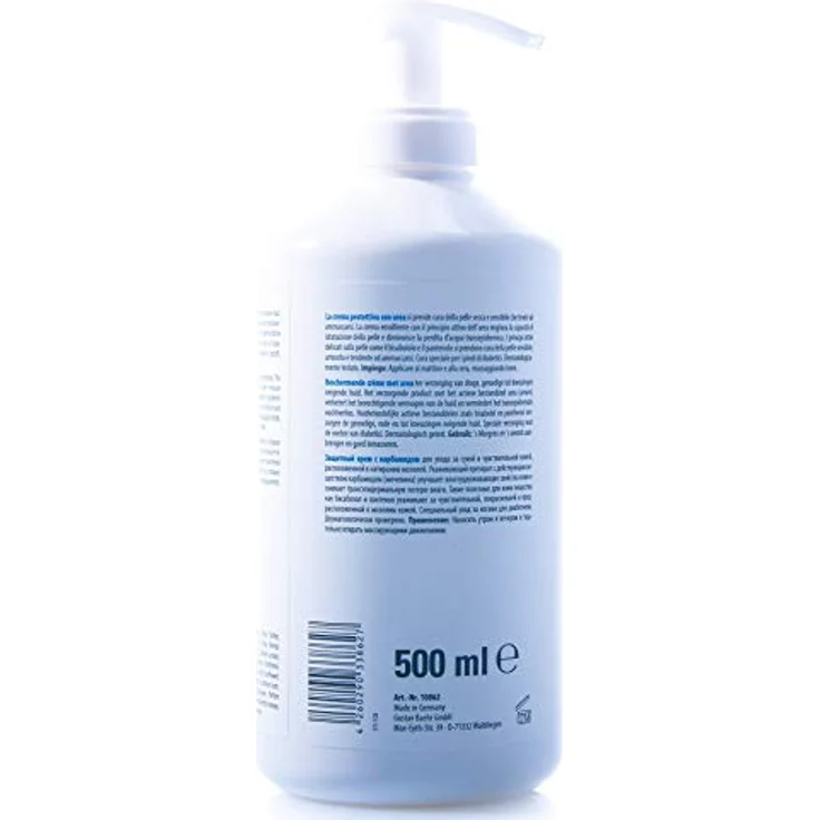 Schutzcreme Fußcreme für Diabetiker mit Urea und Hyaluron PediBaehr mit Spender 450 ml – Bild 4