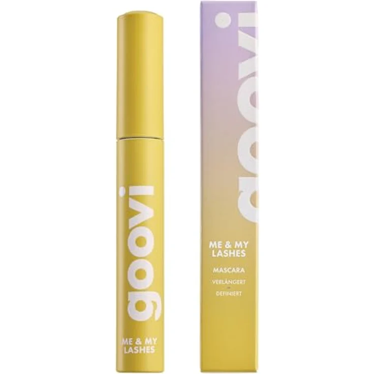 GOOVI Me & My Lashes Mascara, natürlich verlängernde Wimpern für perfekten Push-up-Look, schwarz, 12ml – Bild 1