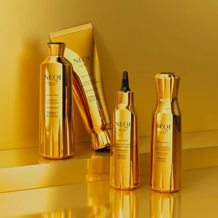 NEQI Diamond Glass Conditioner, Feuchtigkeit & Glanz mit Verbascum, entwirrende Pflege für geschmeidiges Haar, 250 ml, für alle Haartypen – Bild 3