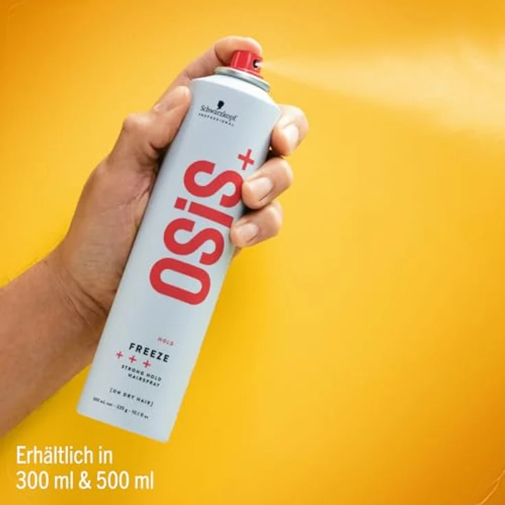 Schwarzkopf Professional Osis+ Hold Freeze Strong Hold Hairspray, 500 ml, Haarstyling  – Bild 2