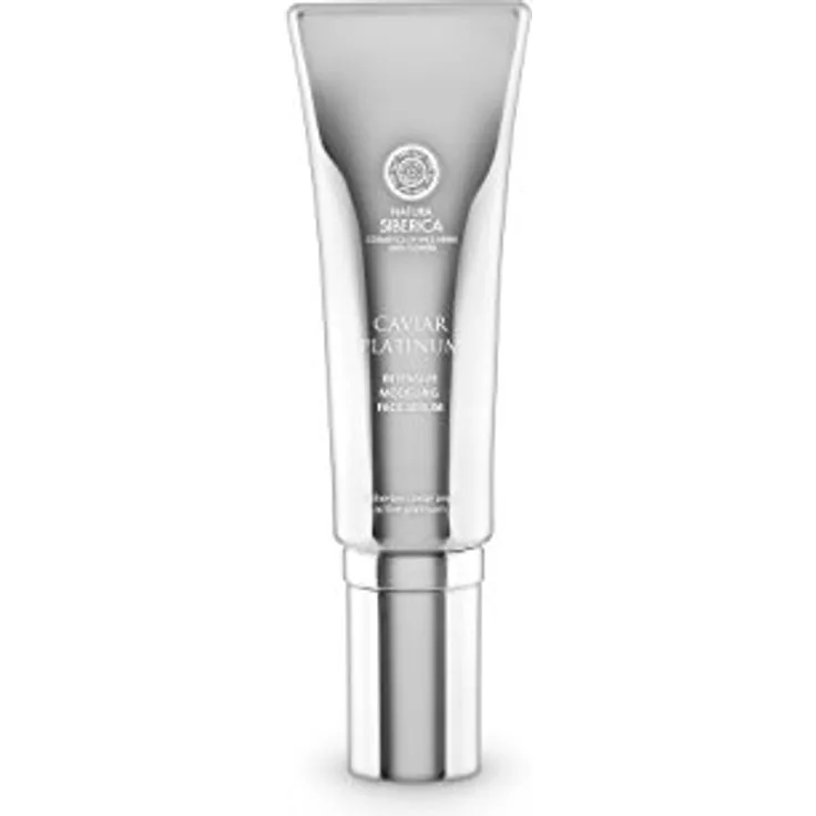 Natura Siberica Caviar Platinum, Intensives Gesichtsserum mit 30 ml Gel für tägliche Hautpflege