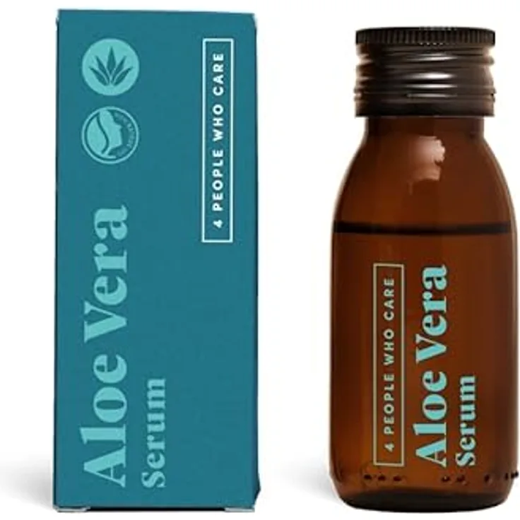 4 people who care 99,6% BIO Aloe Vera Gel 50ml · Pur, Hochdosiert, Vegan · Ohne Verdickungsmittel · After Sun & Feuchtigkeitspflege, flüssige Konsistenz 🌿