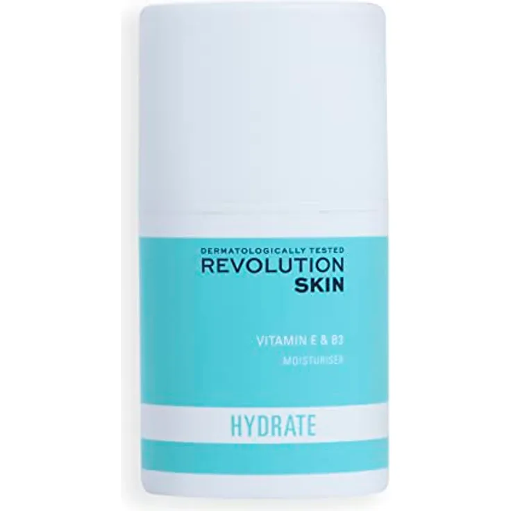 Revolution Skincare London Feuchtigkeitscreme für das Gesicht, Für trockene & raue Haut, Enthält Vitamin E & B3, Vegan & Tierversuchsfrei, 50ml