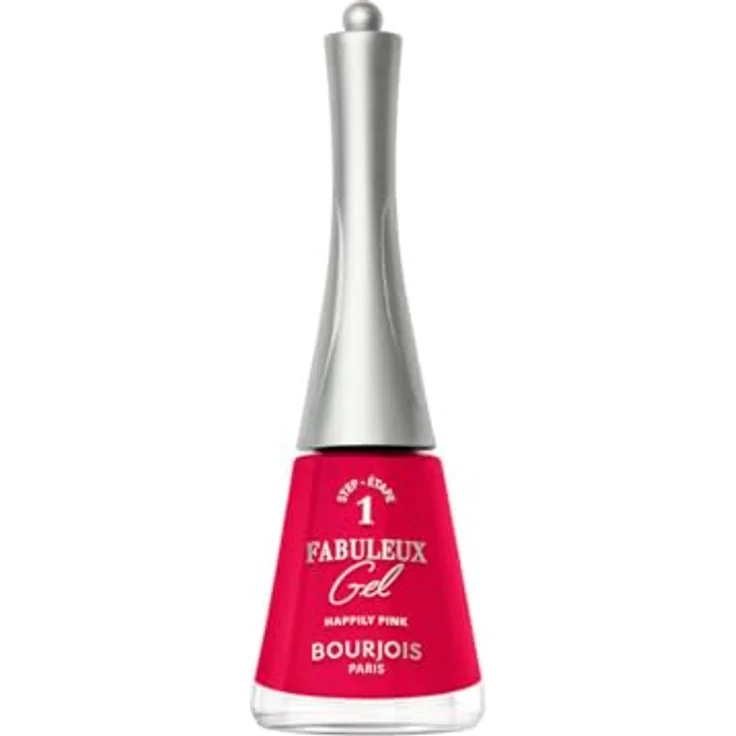 Bourjois Fabelhafter Gel-Nagellack 260 Happily Pink, langanhaltendes glänzendes Finish, Jellygloss Textur, vegane Formel, 9 ml
