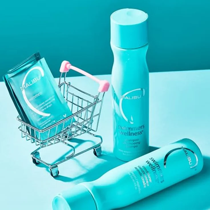 Malibu C Swimmers Wellness Conditioner, 266 ml Haarspülung für Damen, vegan, ohne Sulfate, nährend und schützend – Bild 3