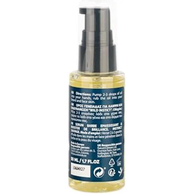 Natura Siberica Men Wild Instinct. Shine & Thick Beard Serum, für gepflegten Look, 50 ml, mit Birken-, Ginseng- und Ringelblumenextrakten – Bild 5