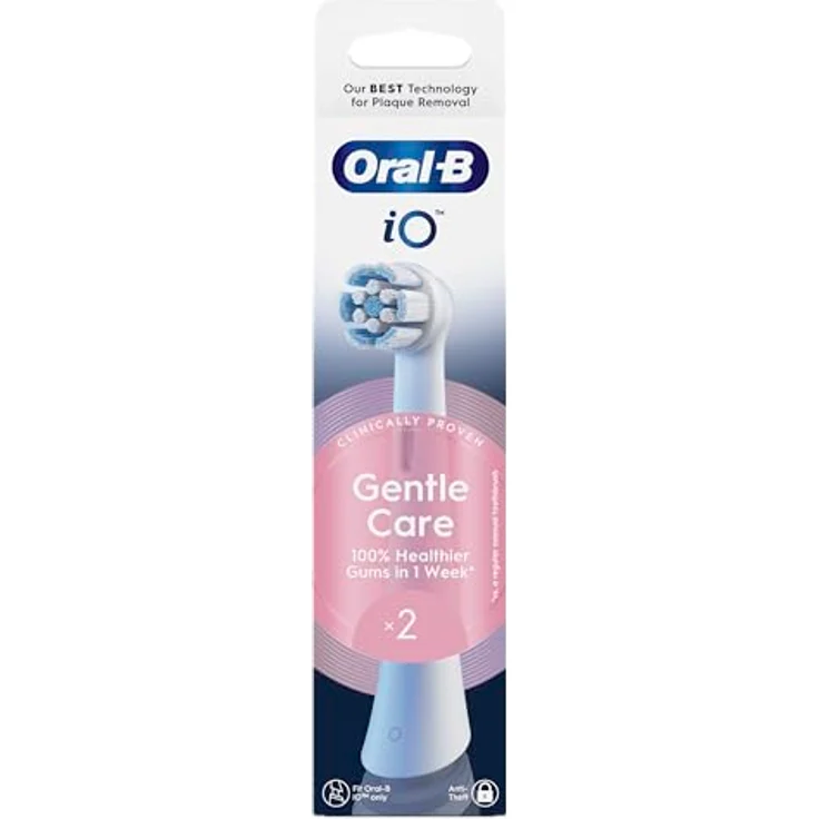 Oral-B Gentle Care Ersatzbürsten, Weiß, weich, speziell für empfindliches Zahnfleisch, geeignet für Oral-B iO, 2 Stück – Bild 3