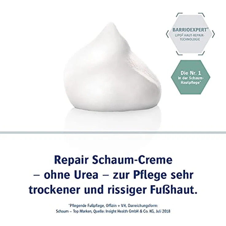Allpresan diabetic INTENSIV + REPAIR ohne Urea Schaum-Creme - bei Diabetes mellitus - für sehr trockene bis rissige Fußhaut - 100 ml – Bild 3