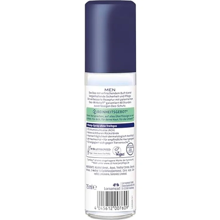Cd Deo Zerstaeuber Men Deodorant Ohne Aluminiumsalze Langanhaltender Schutz Für 24 H 75 ml – Bild 2