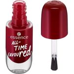 essence gel nail colour, Gellack, Nagellack, Nr. 14 ALL-TIME FAVOUred, rot, Expressergebnis, langanhaltend, farbintensiv, gelig, glänzend, ohne Aceton, vegan, Mikroplastik Partikel frei (8ml)