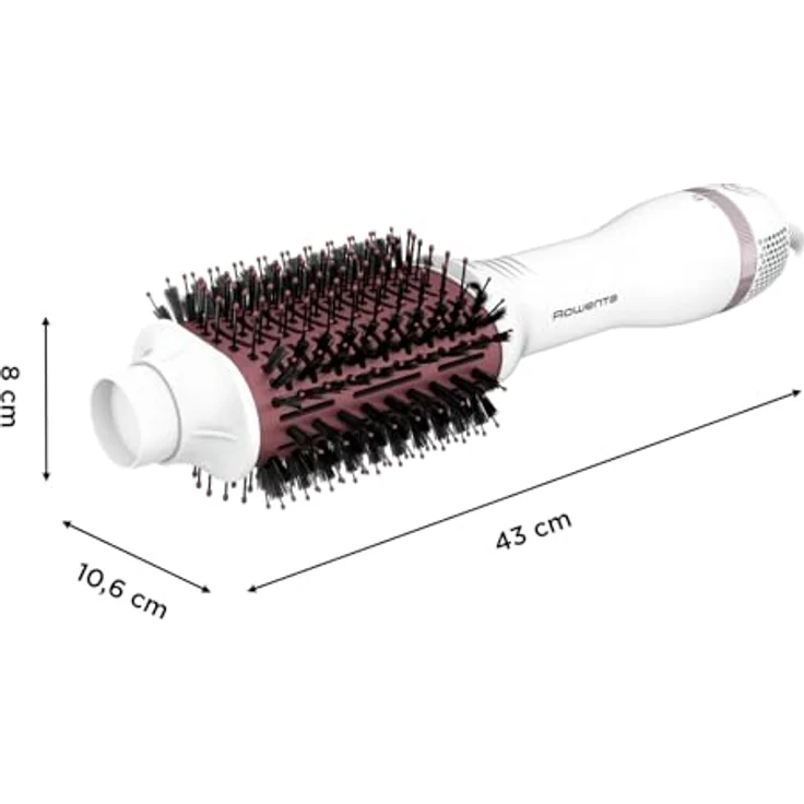 Rowenta CF6135F0, Warmluftbürste mit Keramikbeschichtung, 800 Watt, drei Temperaturstufen, Ionen-Technologie zur Frizz-Reduzierung – Bild 6