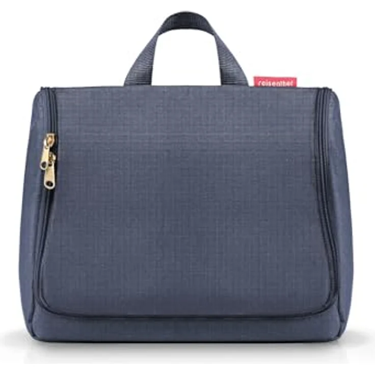 reisenthel toiletbag XL Midnight Gold, Kulturbeutel mit Haken, wasserabweisend, 4L Volumen, abnehmbarer Spiegel – Bild 2