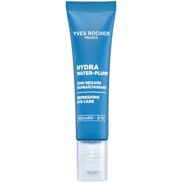 Yves Rocher Hydra Water-Plump Augenpflege, erfrischend mit Cryo-Effekt, Edulis & Hyaluronsäure, für alle Hauttypen, 15 ml – Bild 1