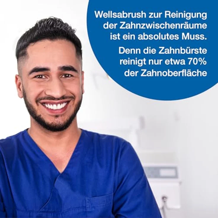 wellsamed Wellsabrush Interdentalbürsten Nachfüllpack 2S 0,6 mm 10 Stück hellblau Interdentalbürsten – Bild 9