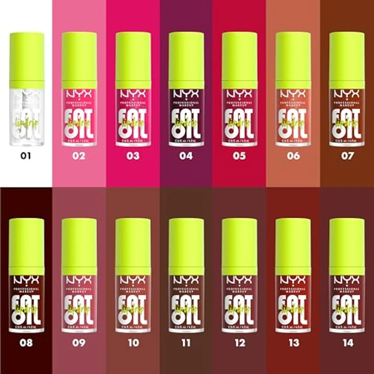 NYX Professional Makeup Fat Oil Lip Drip Lippenöl, hochglänzender Lipgloss in Farbton 02 Missed Call, 4,8 ml – Bild 5