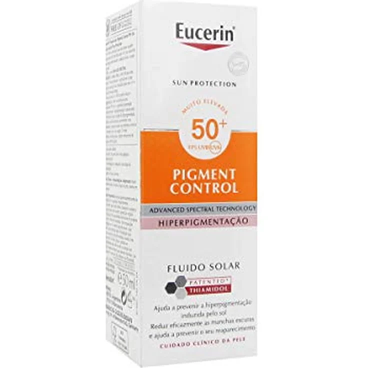 Eucerin Sun Fluid Pigment Control, Sonnencreme mit SPF 50, 50 ml für empfindliche Haut – Bild 2