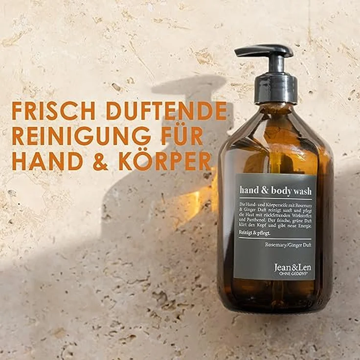 Jean & Len Philosophie Rosemary / Ginger Duschgel 500 ml – Bild 4