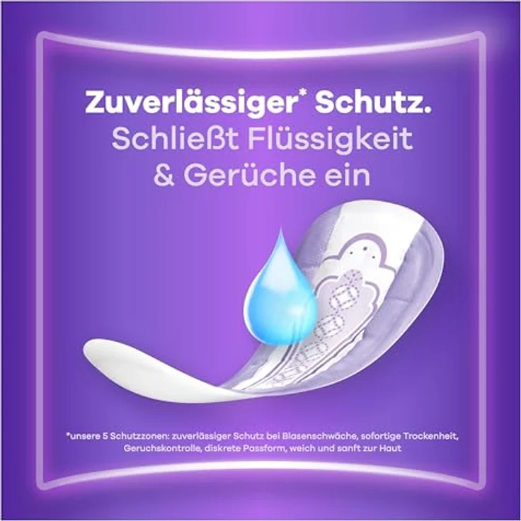 Always Discreet Inkontinenzeinlagen für Frauen, Small, 20 Stück, ultra-dünner RapidDry-Kern, Rundumschutz, dermatologisch getestet – Bild 2