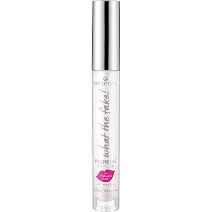essence what the fake! PLUMPING LIP FILLER, Lippenpflege, mit Hyaluronsäure und Vitamin E, Nr. 01 oh my plump!, transparent, pflegend, kühlend, glättend, strahlend, vegan, ohne Parabene (4,2ml) – Bild 2