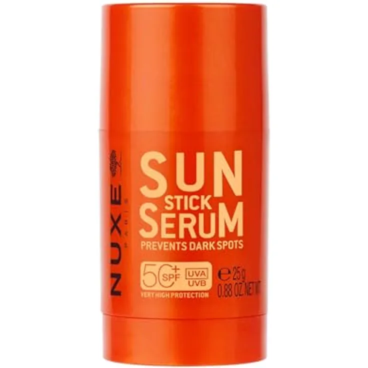 Nuxe Sun Stick Serum SPF50+, Sonnenschutz für Damen, 25 ml, mit Anti-Aging-Zellschutz und unsichtbarem Finish