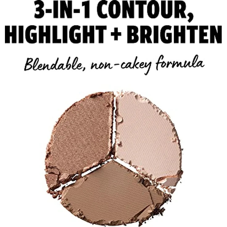 NYX Professional Makeup 3 Steps to Sculpt Face Sculpting Palette- Gesichts-Puder zum definieren, konturieren und highlighten, 3 Nuancen, 15 g, Fair1 – Bild 2