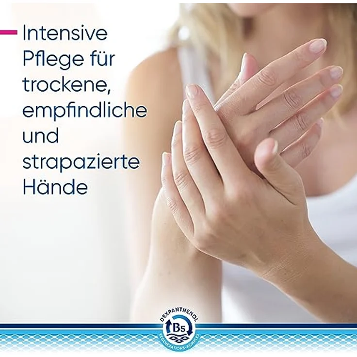 Bepanthol DERMA Regenerierender Handbalsam für die tägliche Pflege, beruhigt sofort juckende, trockene Hände, zieht schnell ein und spendet bis zu 48h Feuchtigkeit. Mit B5-Regenerations-Komplex, 50ml – Bild 2