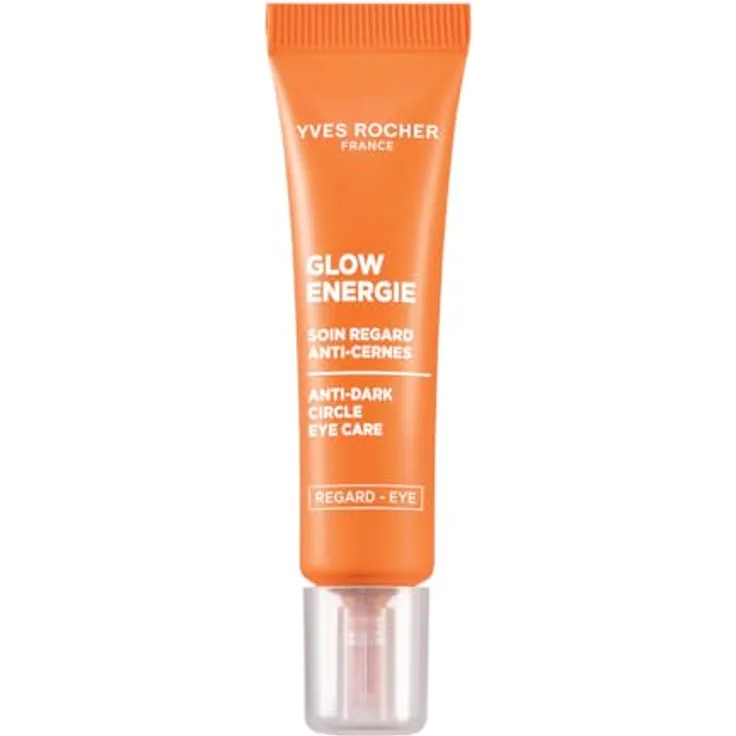 Yves Rocher Glow Énergie Anti-Dark Circle Eye Care, Augenpflege mit Kapuzinerkresse & Koffein, reduziert Augenringe & Müdigkeitsanzeichen, parfümfrei, 15 ml