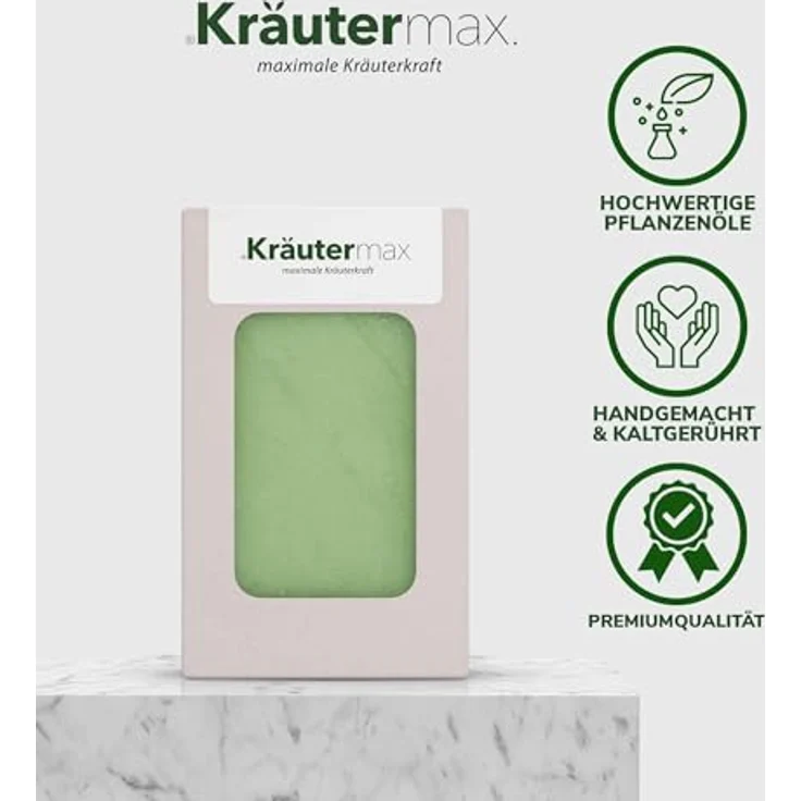Kräutermax Avocado Seife | Kaltgerührt und handgemacht mit Avocadoöl 100 g – Bild 4